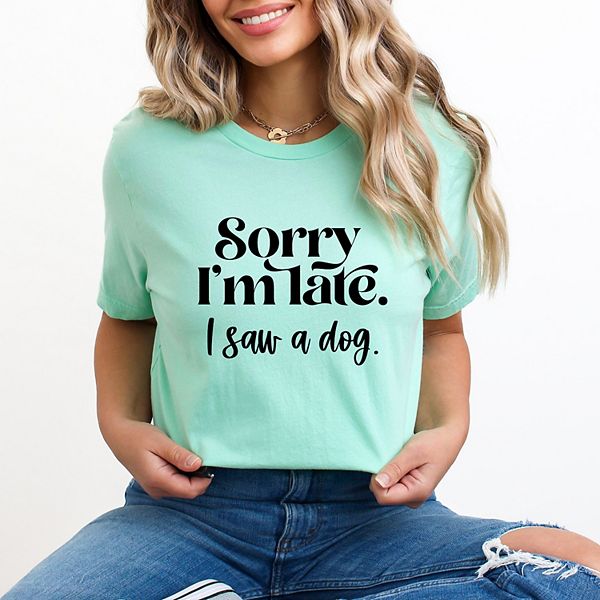 

Футболка Sorry I'm Late I Saw a Dog Simply Sage Market, Mint, Зеленый, Футболка Sorry I'm Late I Saw a Dog Simply Sage Market, Mint