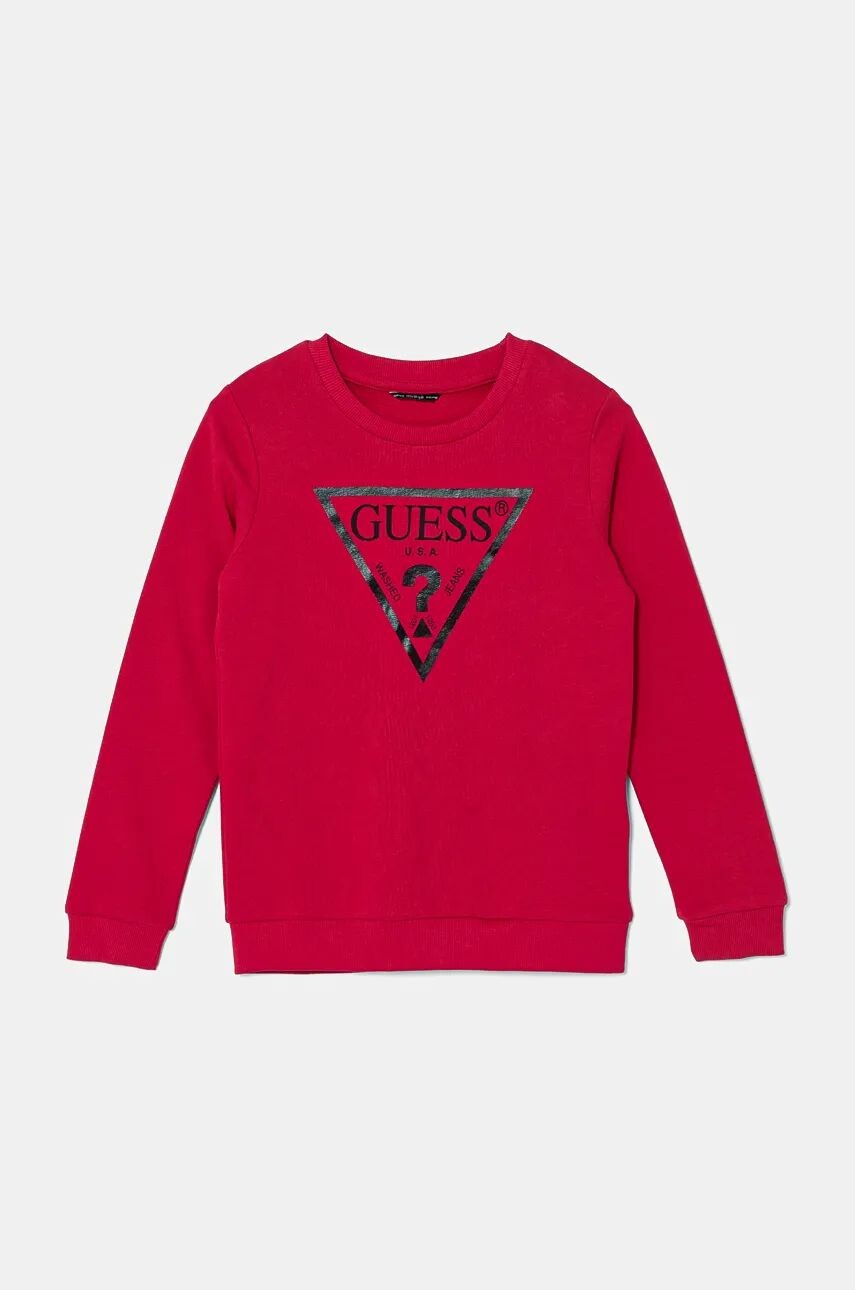 

Хлопковая толстовка Guess для мальчика/девочки, розовый