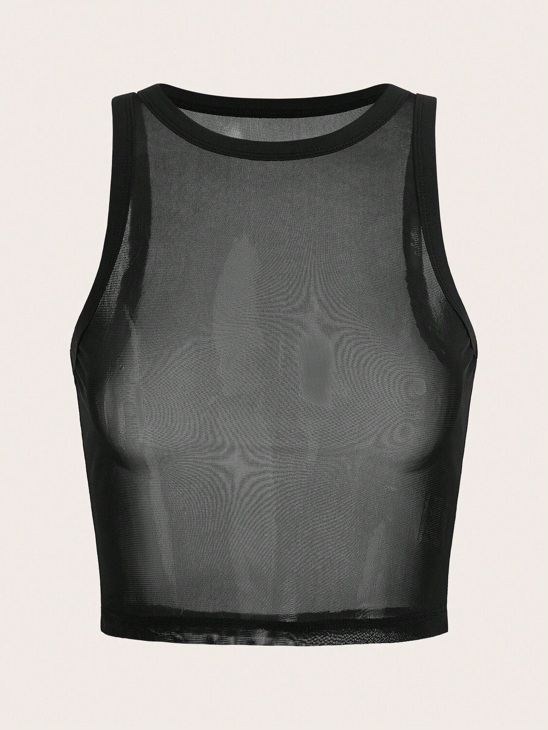 

SHEIN Майка EZwear, цвет фона, черный цвет
