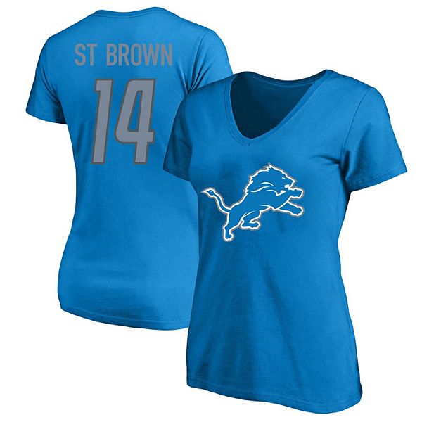 

Женская футболка Amon-Ra St Brown Detroit Lions Plus Size Fair Catch с именем и номером Unbranded, Коричневый, Женская футболка Amon-Ra St Brown Detroit Lions Plus Size Fair Catch с именем и номером Unbranded