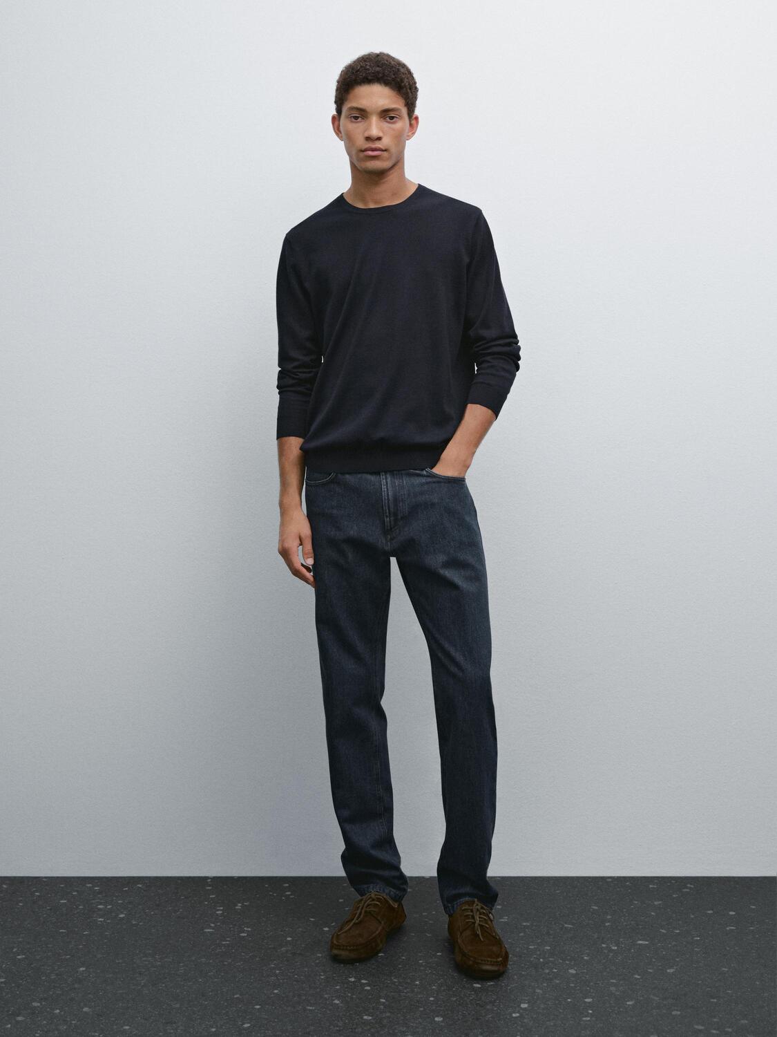 

Джинсы Slim Fit Massimo Dutti, темно-синий