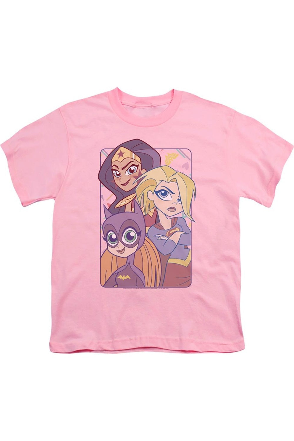 

Футболка с коротким рукавом DC Comics Superhero Girls "Не ограничивай нас" для детей Gildan, розовый