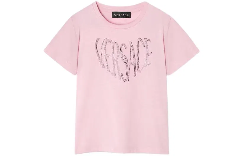 Футболка VERSACE для детей светло-розовая