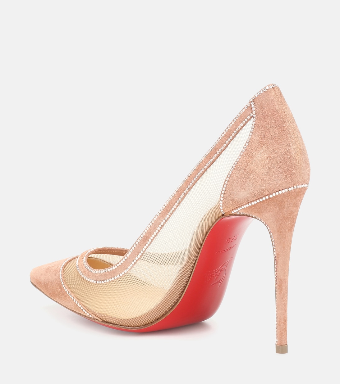 Galativi 100 замшевые и сетчатые лоферы Christian Louboutin, Version Courtisane — фото 3