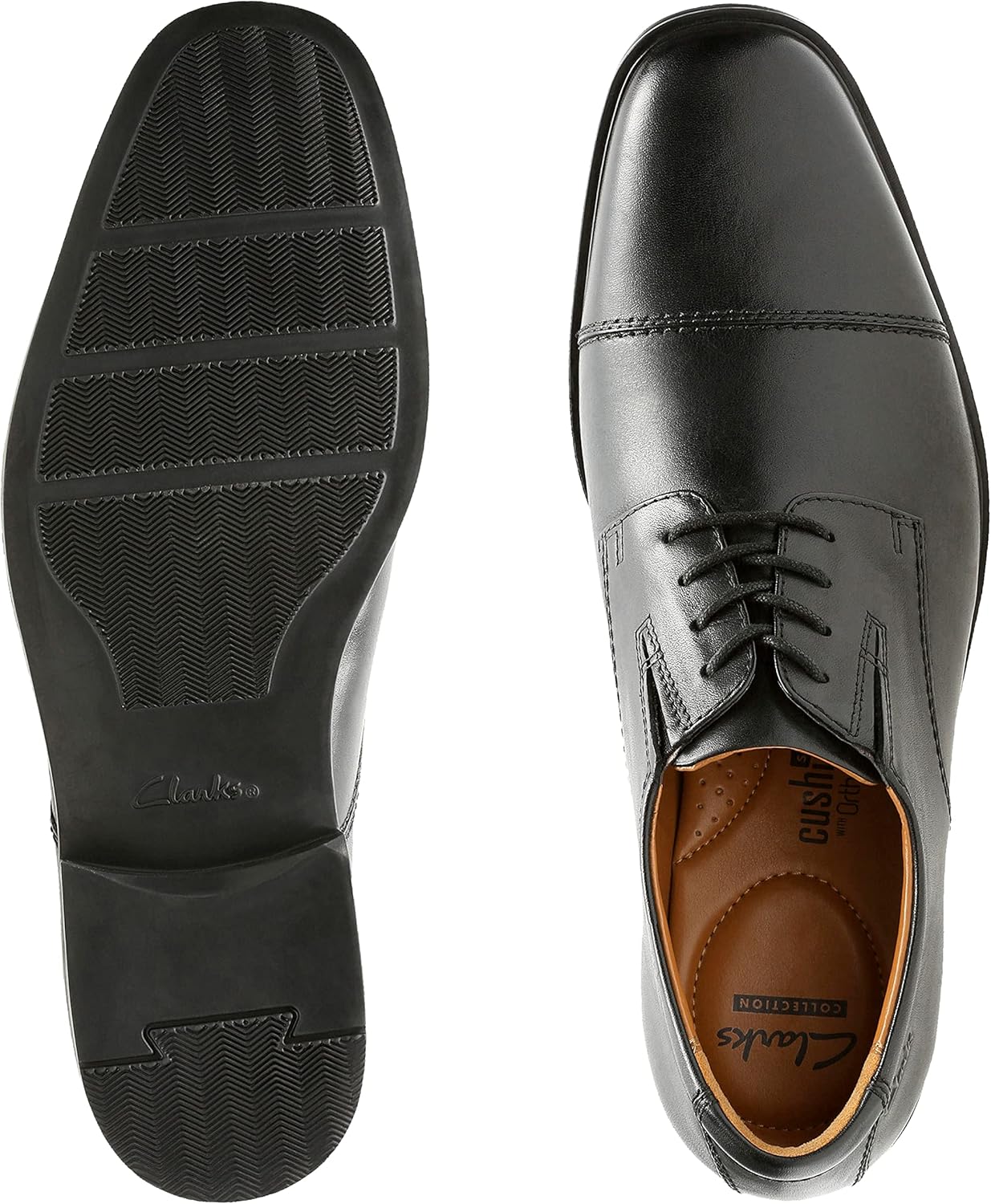 Мужские туфли Clarks Tilden Cap, черный — фото 4
