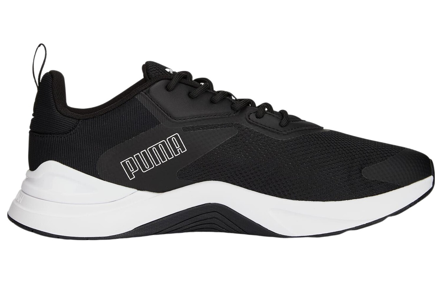 Кроссовки Infusion для бега мужские с низким верхом, черные/белые Puma — фото 2