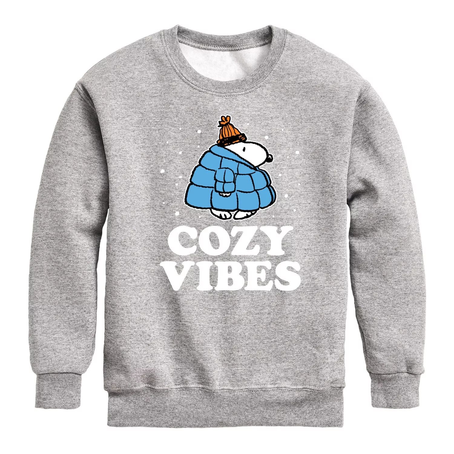 

Флис для мальчиков 8–20 лет Peanuts Cozy Vibes Snoopy Licensed Character, серый