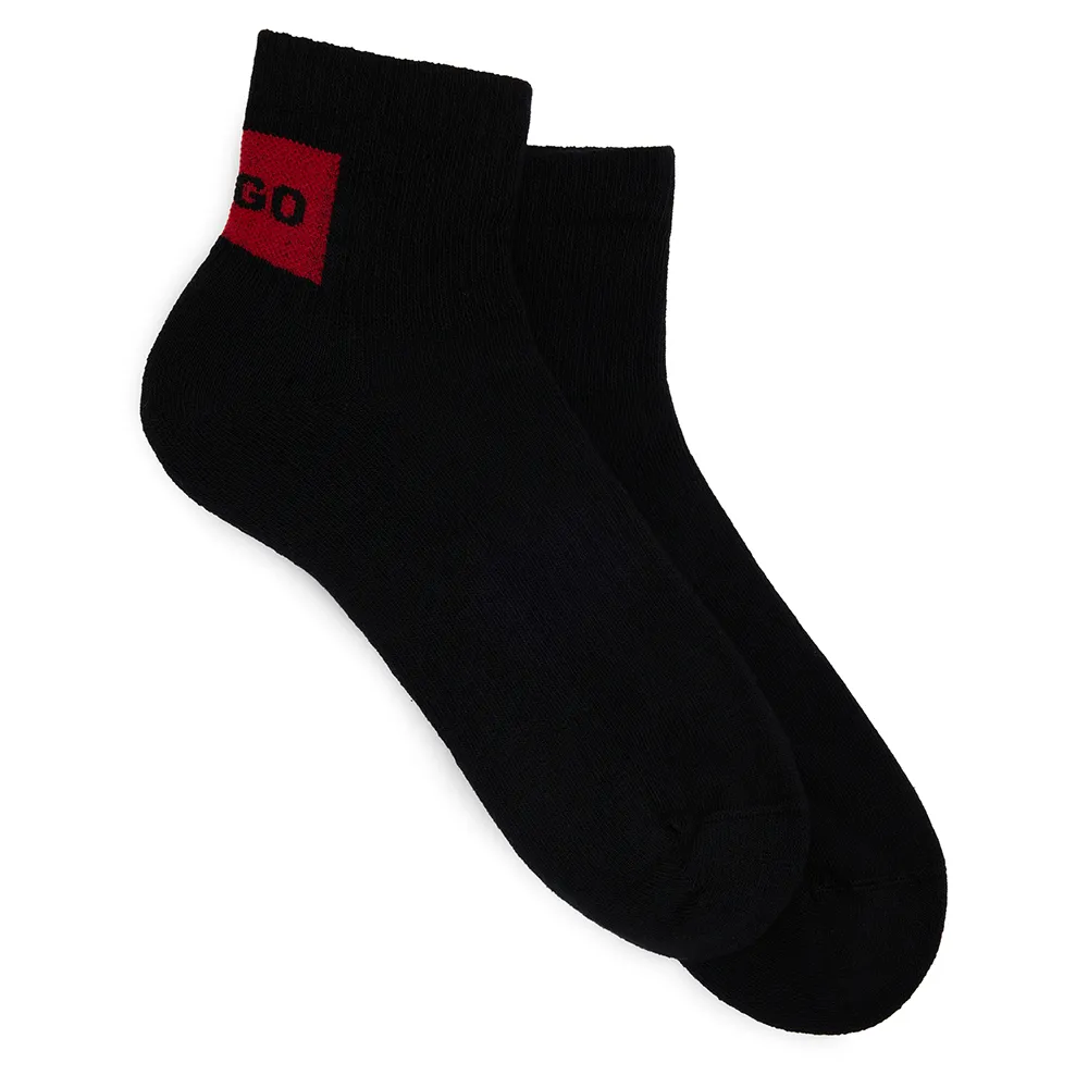 

Носки HUGO Rib Label 10260235 2 pairs, черный