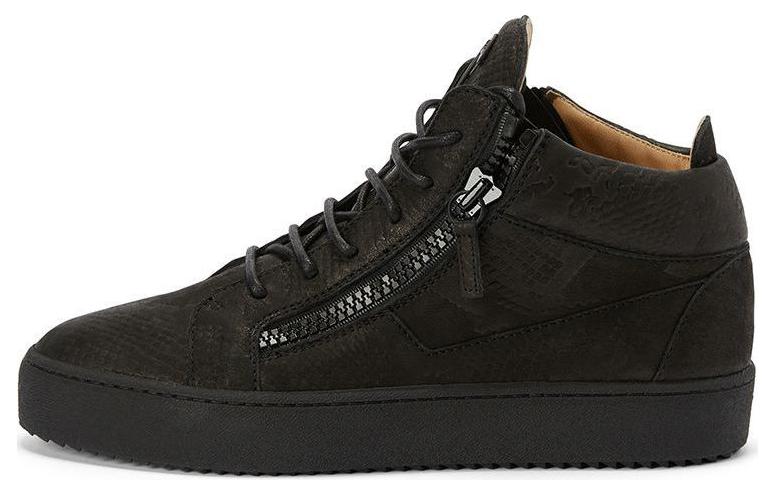 

Кроссовки Kriss с эффектом змеиной кожи Giuseppe Zanotti, Black