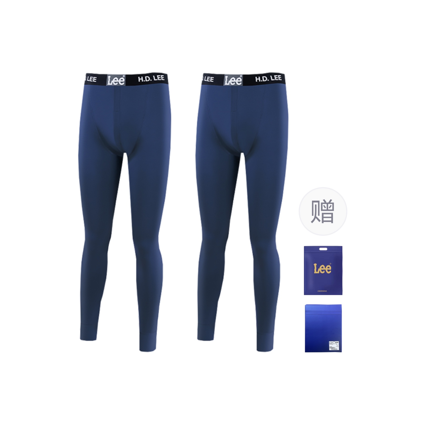 

Комплект из 3 мужских термоштанов Sunset 10 Lee, midnight синий+midnight синий