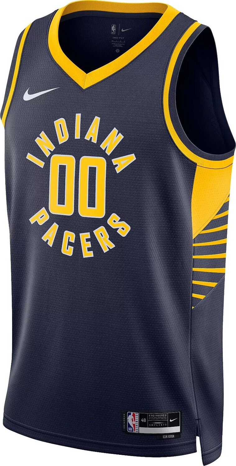 Мужская майка Nike Indiana Pacers Bennedict Mathurin #0 Dri-FIT Swingman — фото 2