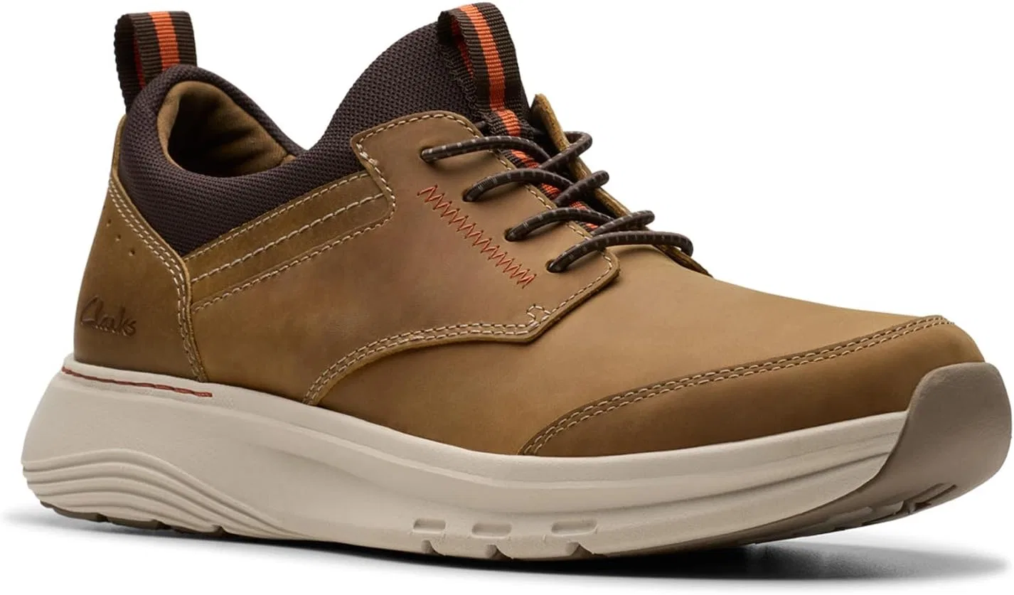 Кроссовки мужские Clarks, темно-коричневая кожа — фото 2
