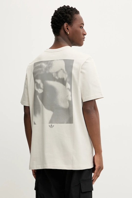 

Футболка Face GFX из хлопка Adidas Originals, бежевый