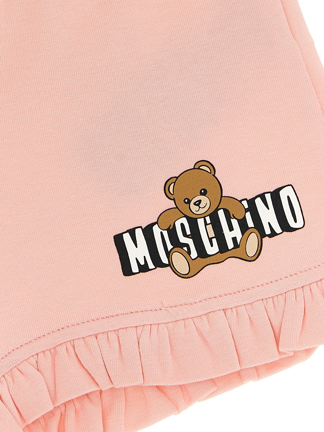 Футболка и шорты «Moschino Teddy Bear» MOSCHINO BABY, розовый — фото 4