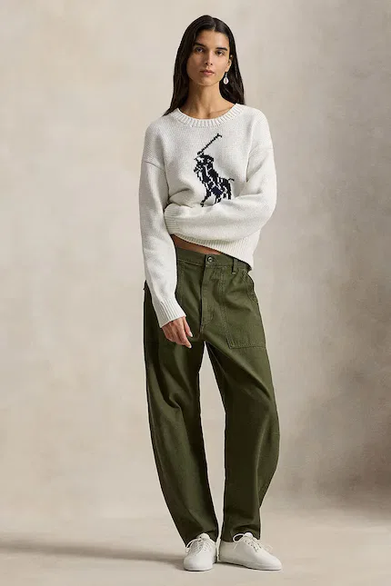 Свитер из хлопка Polo Ralph Lauren, белый — фото 3