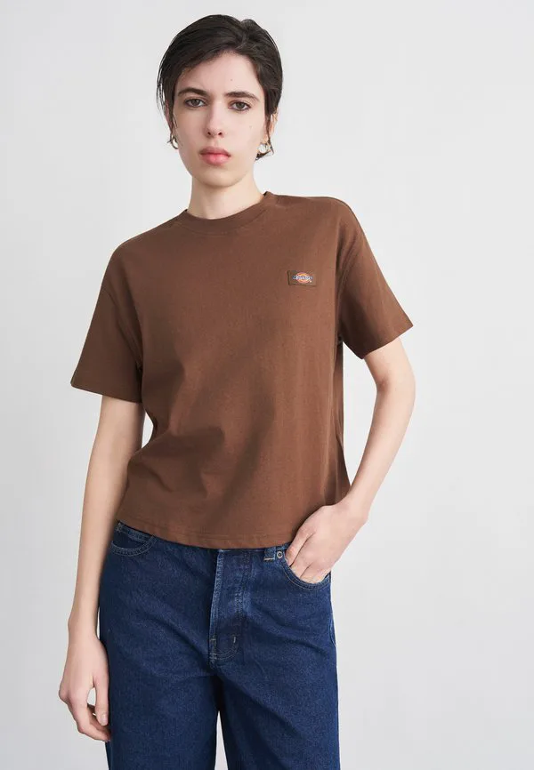 

Футболка свободного кроя oakport, базовая футболка Dickies, Timber Brown, Коричневый, Футболка свободного кроя oakport, базовая футболка Dickies, Timber Brown