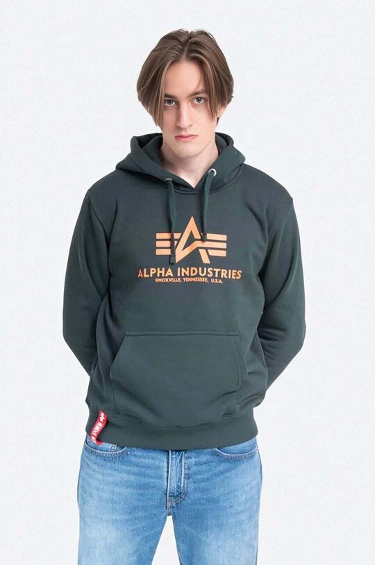 

Базовая толстовка с капюшоном Alpha Industries, бирюзовый, Зеленый, Базовая толстовка с капюшоном Alpha Industries, бирюзовый