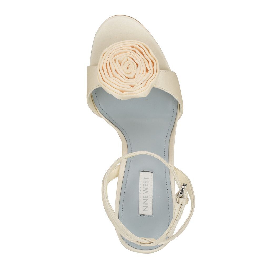 Женские модельные сандалии Nine West Neve Bridal, цвет Ivory Satin — фото 4