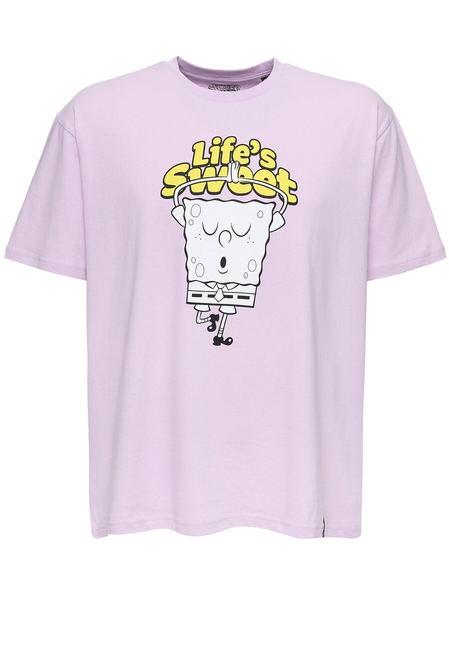 

Классическая футболка Recovered Shirt SpongeBob Lifes Sweet Relaxed, фиолетовый