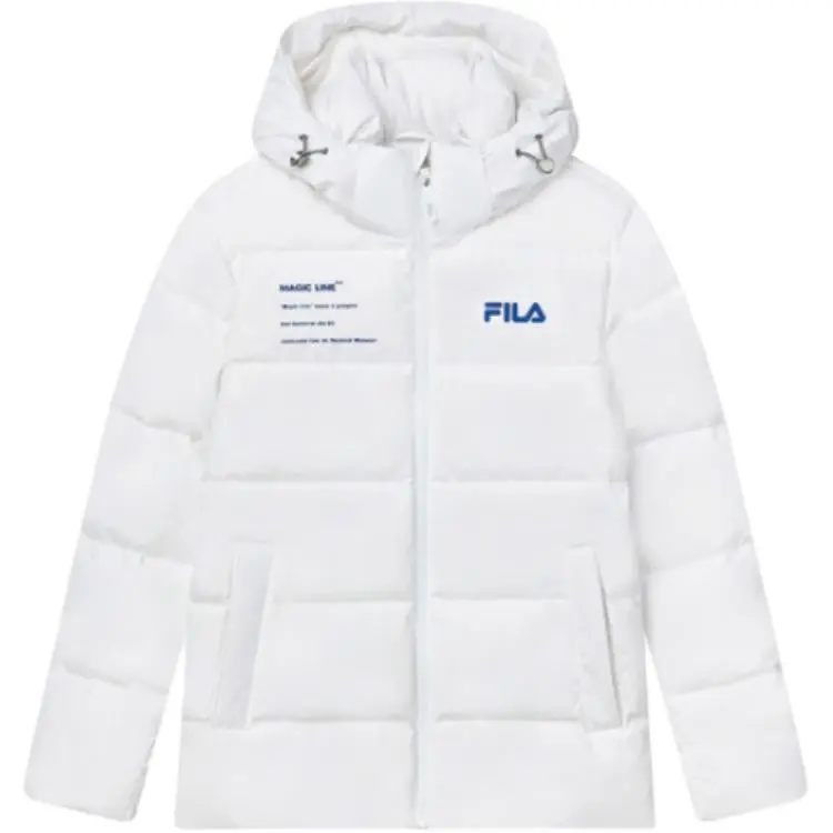

FILA Оригинальная унисекс пуховик стандартный белый, Standard White