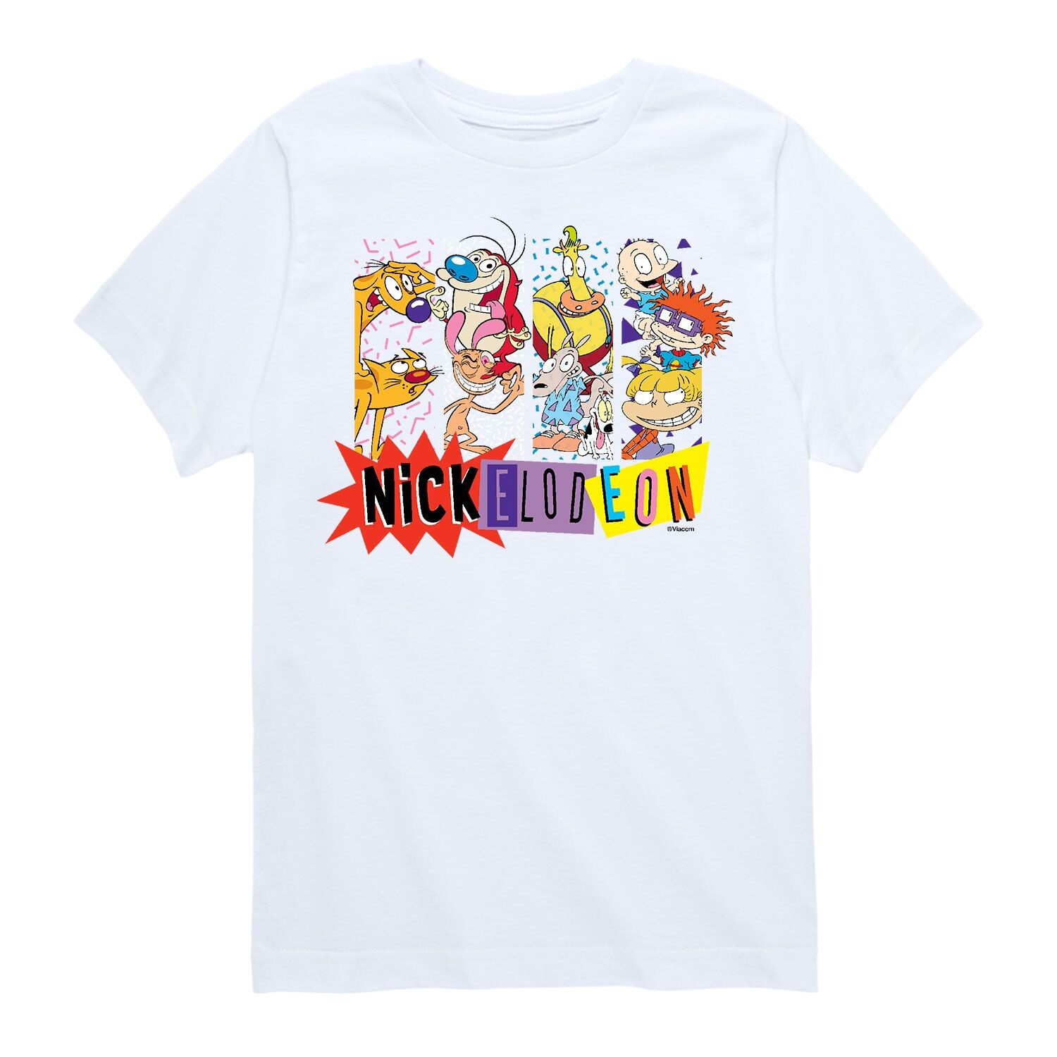 

Футболка Nickelodeon All Stars "Nickelodeon" для мальчиков 8–20 лет в стиле 90-х годов Licensed Character, белый