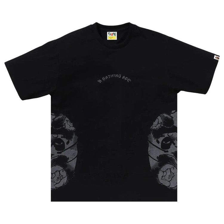 

Футболка BAPE Japanese Tattoo Side Big Ape Head Tee, Black