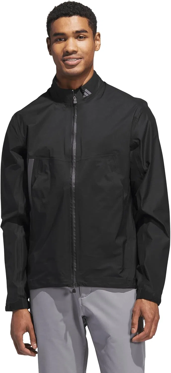 Мужская куртка Adidas Ultimate365 Tour Climaproof+ на молнии, черный — фото 2