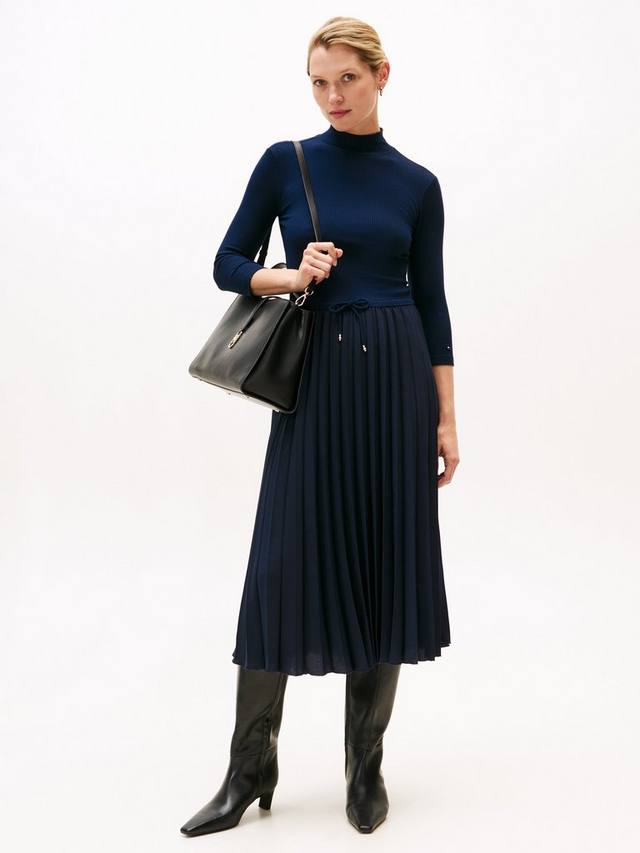 

Облегающее платье с ребристой фактурой Tommy Hilfiger, Navy Blue