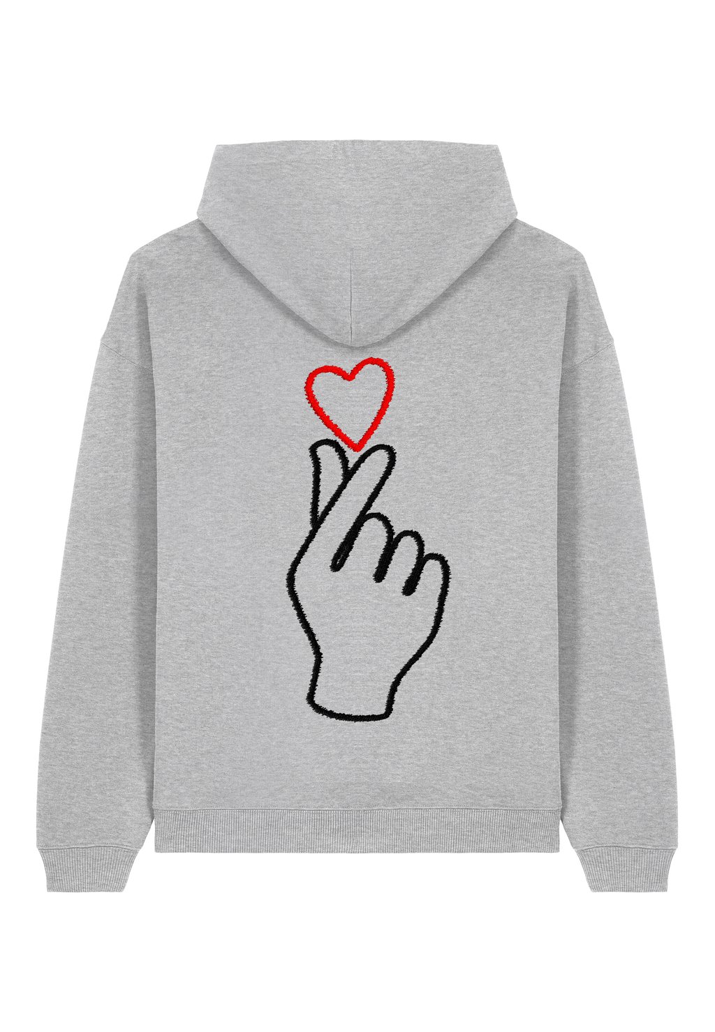 

Толстовка SARANGHAE BACK PRINT UNISEX HEAVYWEIGHT - Hoodie Mira Paris, серый