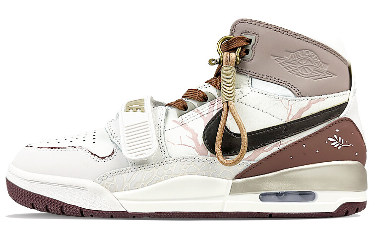 

Кроссовки Jordan Legacy 312 Vintage Basketball Shoes Men High-top Brown, белый