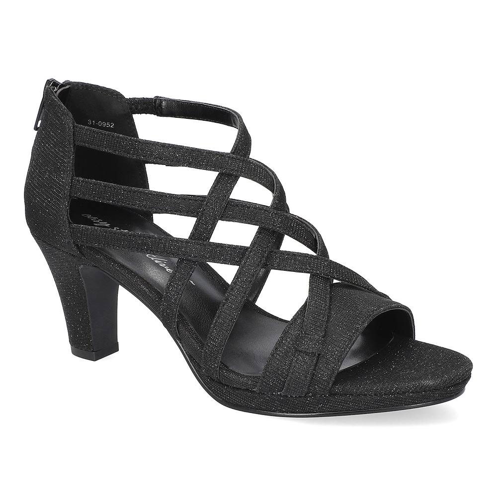 Женские сандалии на платформе Easy Street Bee, цвет Black Glitter