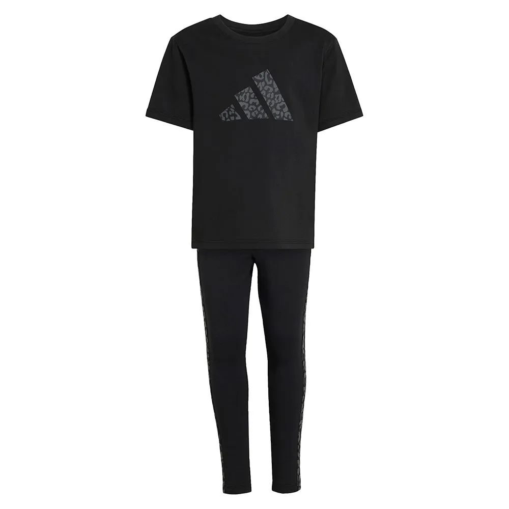 Комплект adidas Seasonals Animal, черный — фото 3