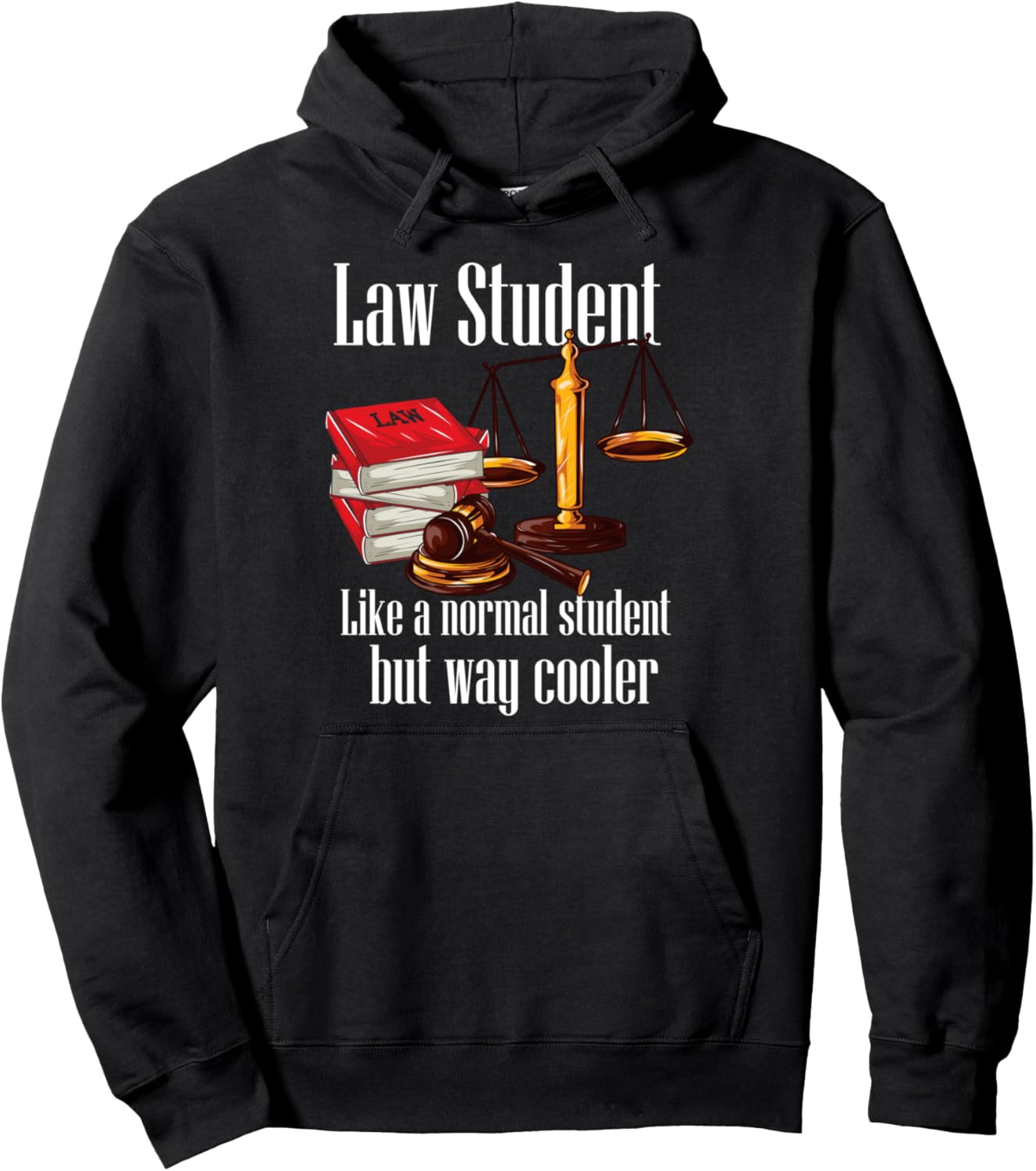 

Толстовка с надписью «Определение для студентов-юристов» Funny Lawyer & Attorney Gifts, черный