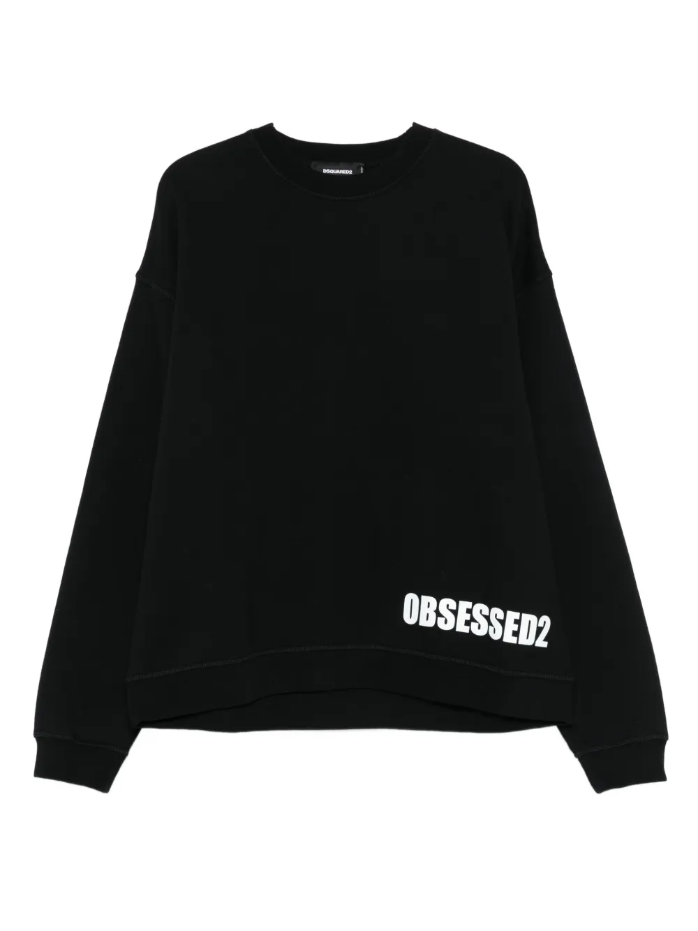 

Толстовка с логотипом Obsessed2 DSQUARED2, черный