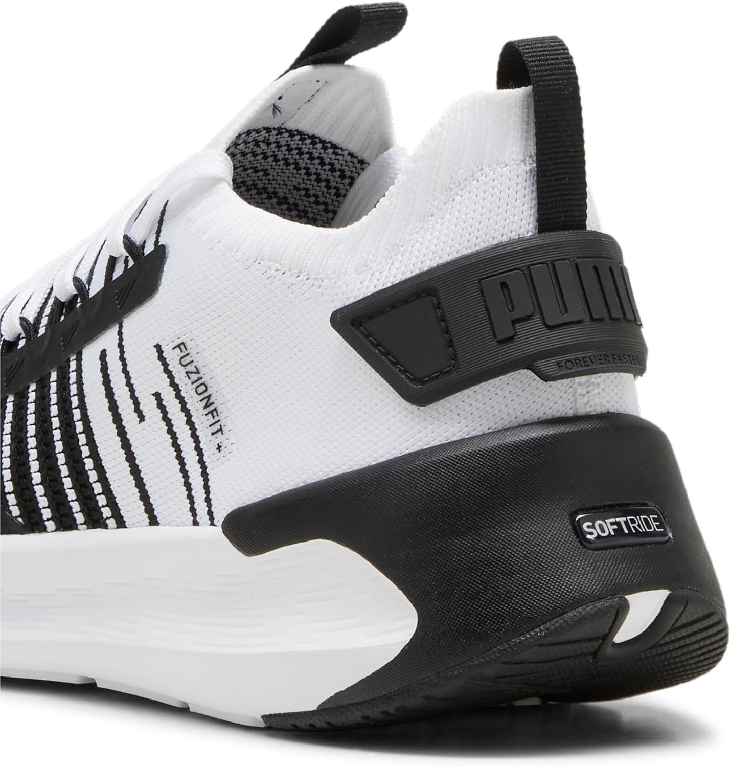 Мужские беговые кроссовки Puma Softride Symmetry Fuzion, белый/черный/серый/темно-серый — фото 3
