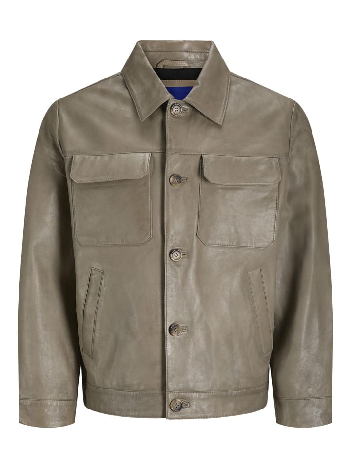 

Кожаная куртка Jack & Jones