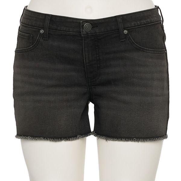 

Джинсовые шорты midi low rise plus size для подростков So, Saturated Black