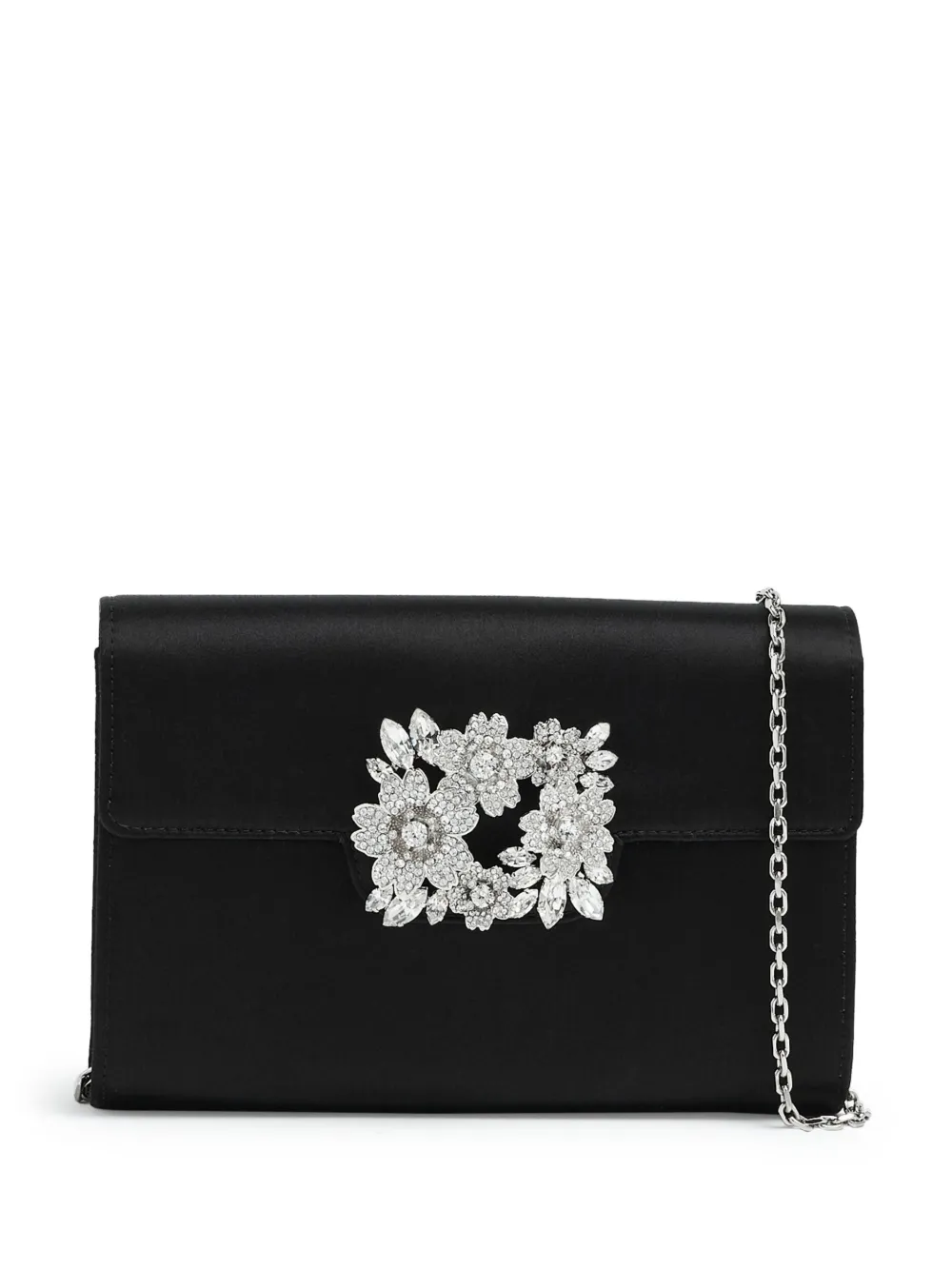 

Мини-клатч Bouquet с пряжкой Roger Vivier, черный