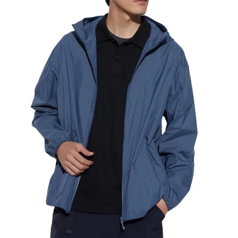 

Дышащая Водоотталкивающая Защитная Одежда от Ультрафиолета Мужская Морская Синяя UNIQLO, 67 Морской Синий