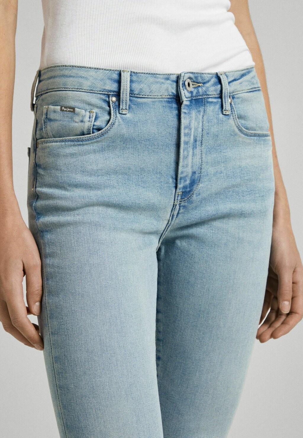 

Джинсы облегающего кроя Pepe Jeans, синий деним