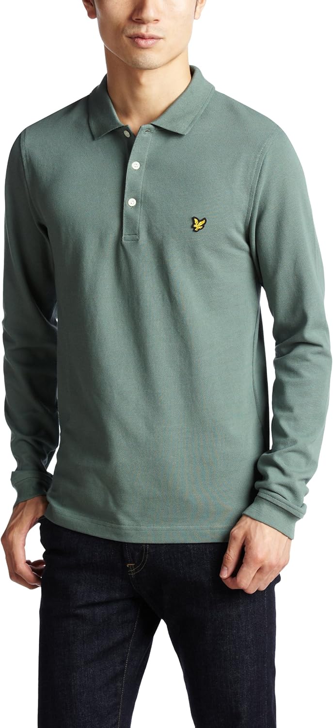 

Поло с длинным рукавом Lyle & Scott LV112341501/KC701V22, зеленый