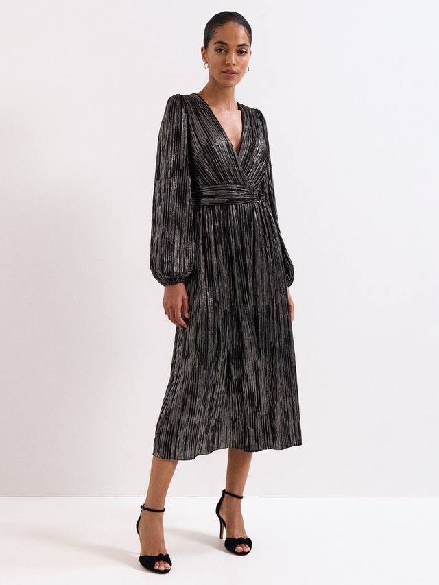 

Платье Emre с металлическими полосками Phase Eight, Black/Multi