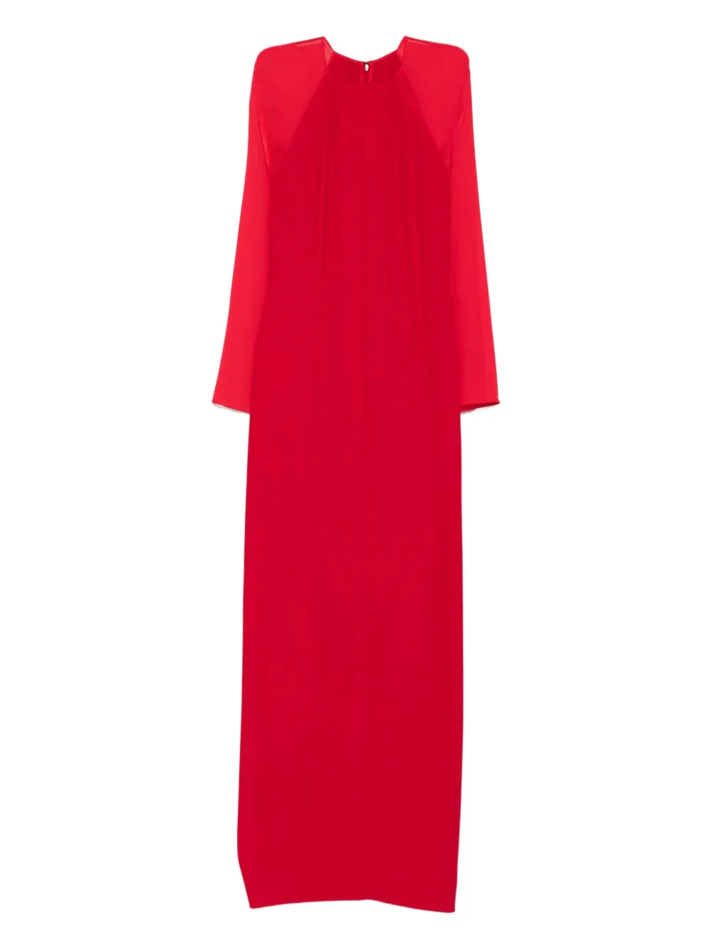 

Платье из стрейч-кади Alberta Ferretti, красный