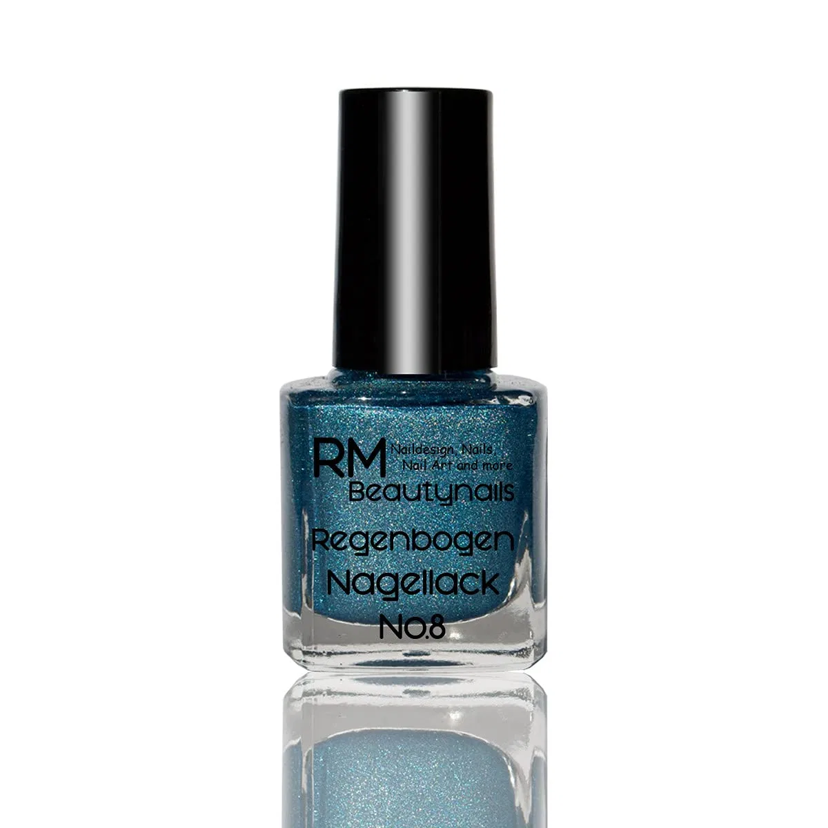 Голографический лак для ногтей Holo Lacquer, 10 мл, синий Rm Beautynails, Blue — фото 2
