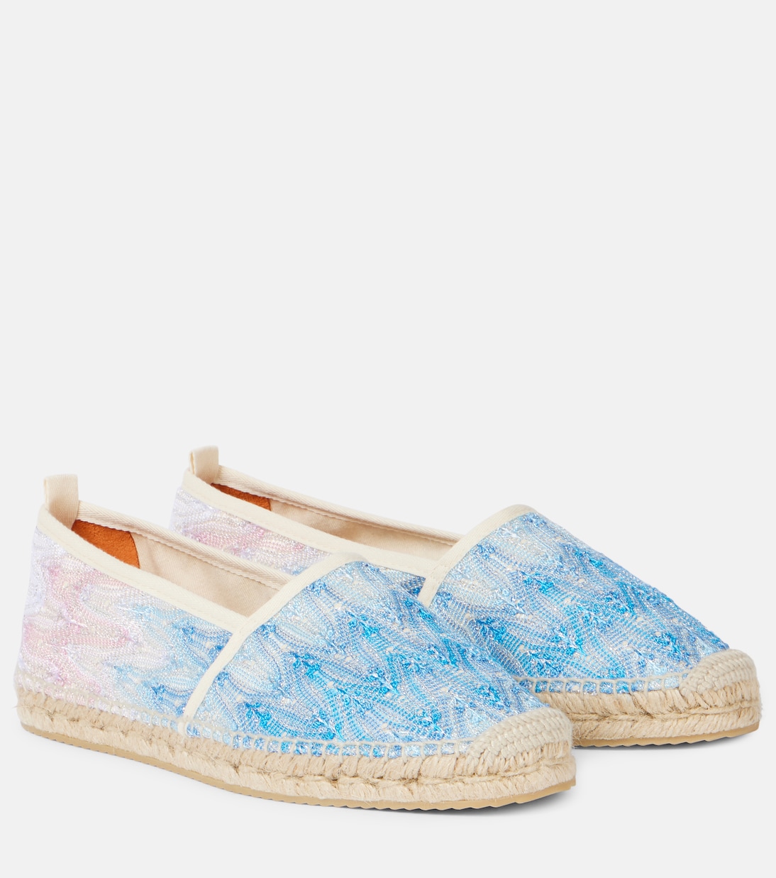 Зигзагообразные эспадрильи с эффектом омбре Missoni, Blue Ocean
