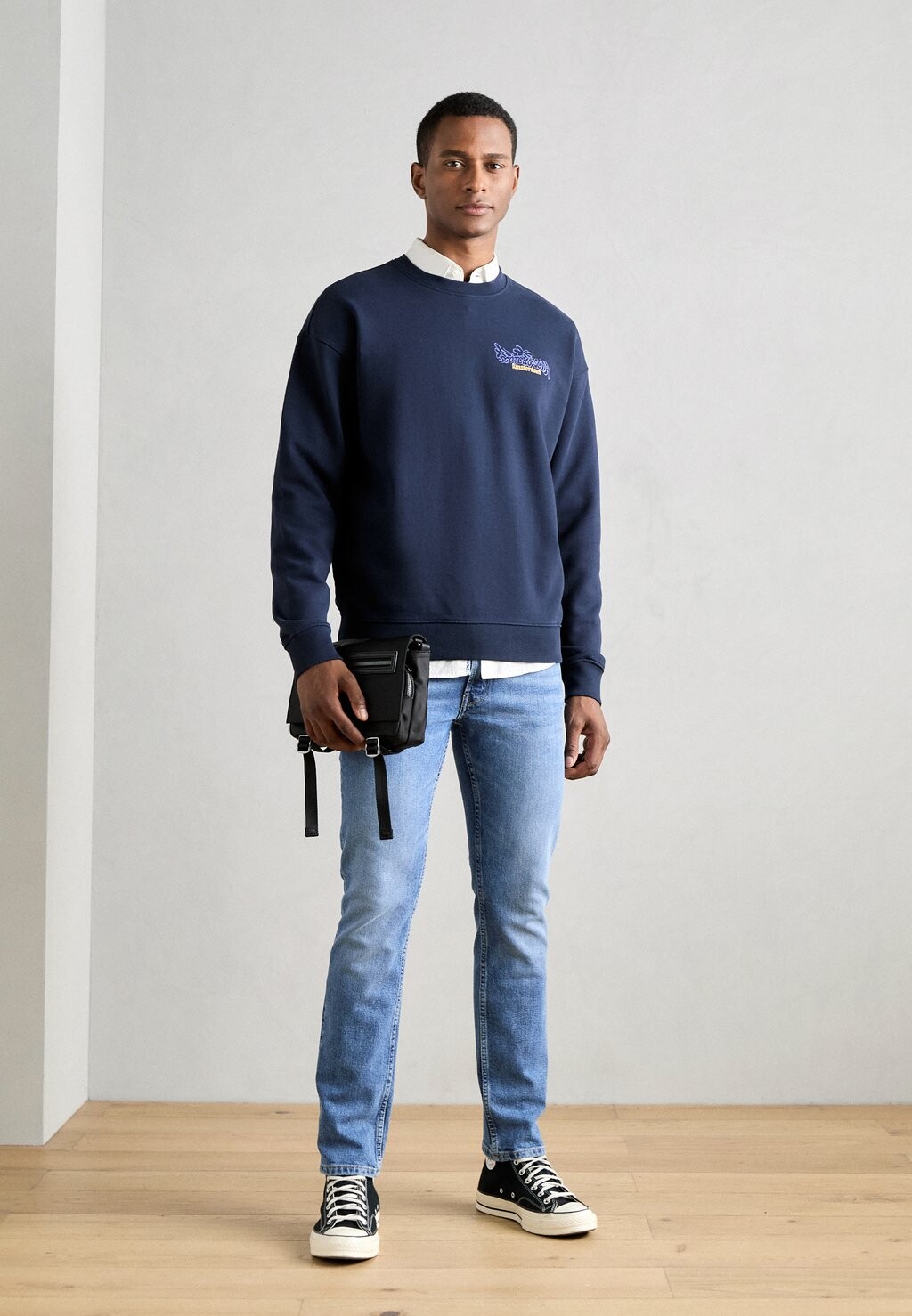 

Толстовка FRONT BACK ARTWORK Scotch & Soda, темно-синий