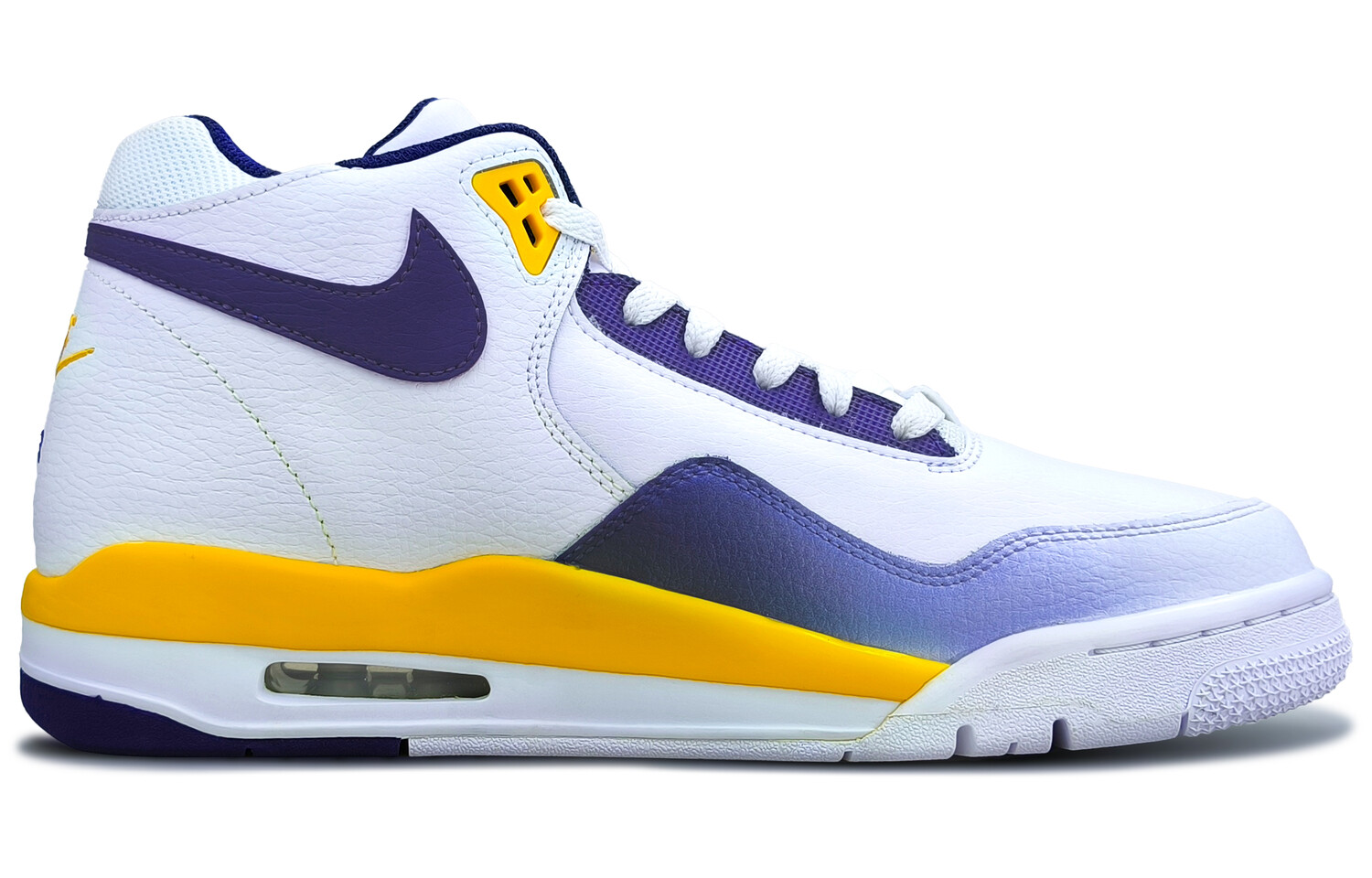 

Кроссовки Nike Flight Legacy Vintage Basketball Shoes Men Mid-top Yellow/Blue/Purple/White, белый/желтый
