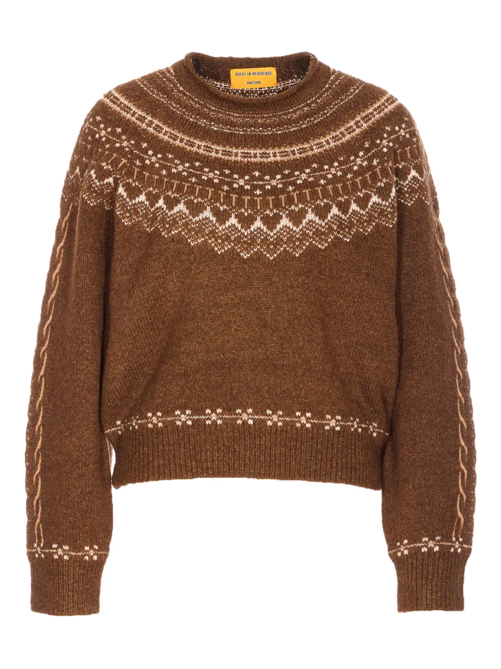 

Узорчатый свитер Cloud Chalet Guest In Residence, коричневый