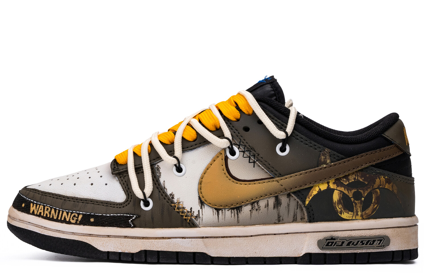 

Кроссовки Nike Dunk Skateboarding Shoes Unisex Low-top Brown/yellow, коричневый