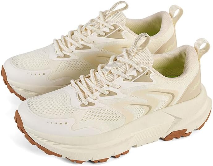 

Кроссовки для трейлраннинга, спортивные сетчатые кроссовки, прочная резиновая подошва, дышащие и удобные тренировочные кроссовки Generic, бежевый